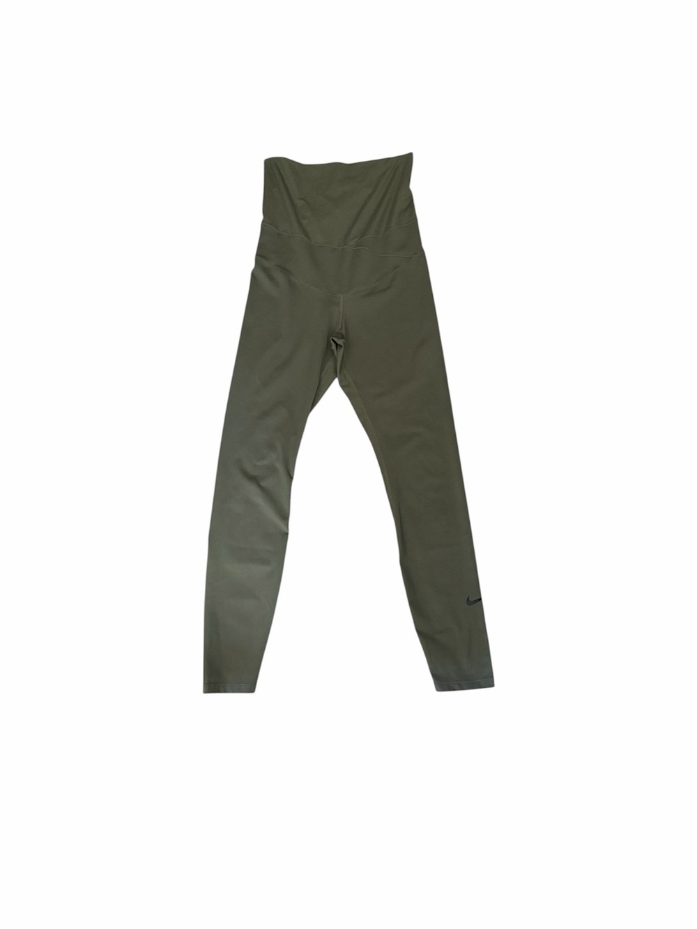 Nike Zenvy Maternity Leggings Size Small Olive Green High Waisted Gentle Support